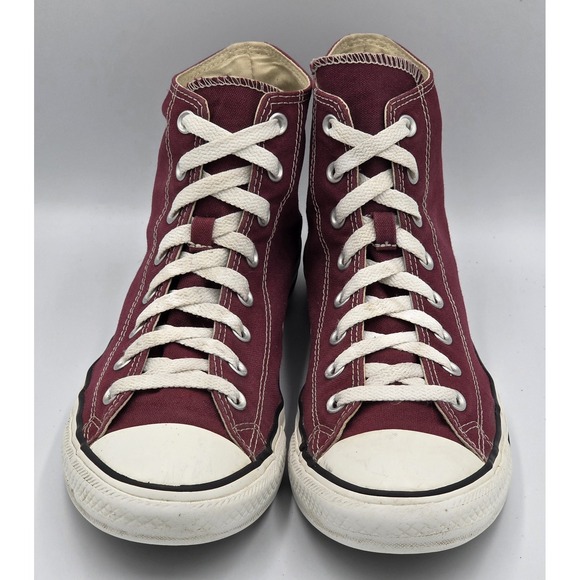 Converse Chuck Taylor All Stars Burgundy High Top Mens Size US 10 Women's 12 - Picture 3 of 14